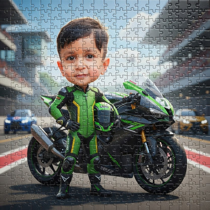 Personalised Kids Photo Jigsaw Puzzle with Custom Display Frame
