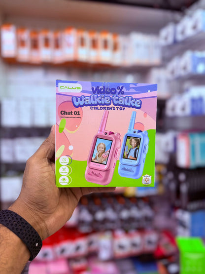 Video Walkie Talkies Toys for Kids 2 Pack Rechargeable with Camera, Voice Changer, Video Chat, Fun Toys for Indoor Outdoor Travel Birthday Gifts Toys for Boys Girls