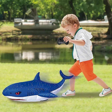 Inflatable shark remote control toy