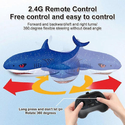 Inflatable shark remote control toy