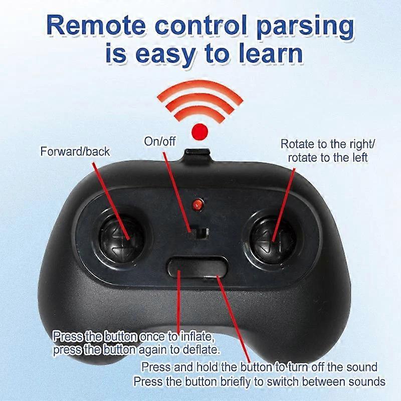 Inflatable shark remote control toy