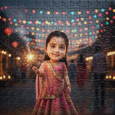 Personalised Kids Photo Jigsaw Puzzle with Custom Display Frame