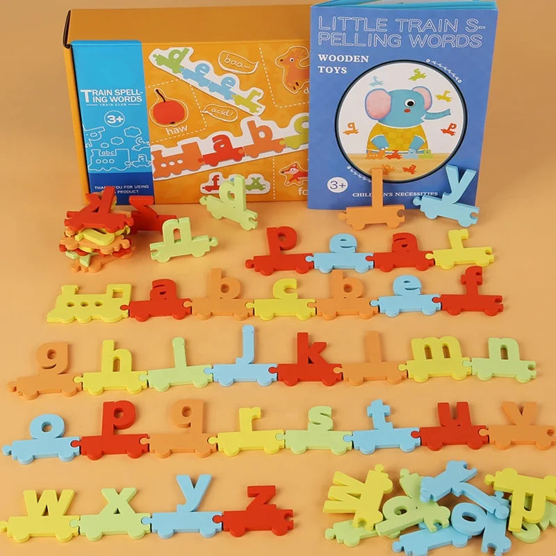 Educational Wooden Alphabet Train Spelling Puzzle for Toddlers – UAE ...